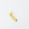 Broche de oro de 1,5 cm y 2 cm con aguja para ropa, accesorios de joyería DIY, chapado ecológico, venta al por mayor