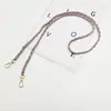 Bolsa Transversal de Ombro Único Versátil Corrente Moda Feminina Alça de Corrente de Couro Lanyard para Celular Cinta de Reposição Acessórios de Ferragem