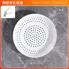 Plato de cerámica para cocinar al vapor plato para dumplings plato para cocinar al vapor bollos plato para cocinar al vapor mariscos plato de drenaje rejilla redonda porosa para cocinar al vapor vaporera plato para frutas horno de microondas