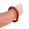 Pulsera de Ágata Roja del Sur de Color Horneado, Llena de Color y Textura, Joyería de Círculo Único Rojo Sangre, un Regalo de Vacaciones para Novio o Novia