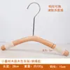 Cabides Infantis de Madeira Maciça, Cabides de Barra para Roupas Infantis de Madeira de Faia, Cabides de Madeira com Presilhas Redondas Antiderrapantes e Sem Marcas para Calças, Varal de Roupa