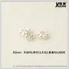 Pulsera de cuentas espaciadoras de copo de nieve chapadas en aleación plateada de Xizang para venta al por mayor, cuentas para pulseras, accesorios de joyería DIY, cuentas sueltas