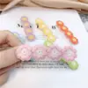Pasador de Pelo Xiao Zou Ju Estilo Coreano Flor Flequillo Pin BB Popular en Internet Corazón de Niña Accesorios para el Cabello Tocado Pin Lateral Pasador para Mujer