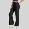 Pantalones casuales holgados de pierna ancha que hacen que las piernas se vean rectas, pantalones de yoga ligeros y cómodos con un efecto adelgazante y caída, pantalones de pierna recta