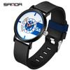 Sanda Popular Venta Creativa Esfera Famosa en Internet Silicona Escala Reloj Electrónico de Moda Simple Resistente al Agua Reloj de Pulsera para Hombres y Mujeres Venta al por Mayor
