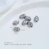 Cuentas Espaciadoras Irregulares Estilo Barroco de Acero de Titanio que No se Desvanecen con Superficie de Meteorito y Textura Martillada, Accesorios Hechos a Mano para Collares DIY