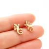 Nuevos Aretes Minimalistas de Acero Inoxidable para Oreja de Lagarto Gecko de Reptil Únicos de Amazon Venta al por Mayor