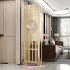 Nueva Pantalla Divisoria Estilo Chino para Sala de Estar, Plegable y Móvil, Madera Maciza, Estilo Chino, Entrada, Oficina, Divisor Decorativo Hueco
