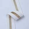 En stock 4 cm borde color dorado borde plateado borde brillante banda elástica cubierta banda elástica brillante medio pliegue borde de cintura de falda cubierto