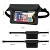 Bolsa de cintura impermeável de PVC mais vendida internacionalmente, bolsa impermeável para rafting e natação ao ar livre, bolsa impermeável para celular com tela sensível ao toque visível