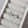 Pendientes de Moda Geométricos de Plata 925 para Estudiantes, Pendientes de Diseño Minimalista de Lujo Ligero de Nicho, Nuevo Estilo Exquisito 2024