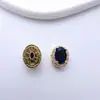 Contas Espaçadoras Ovais Multi-Furo com Zircônia em Cobre Banhado a Ouro Acessórios para Pulseira Colar DIY Materiais Atacado