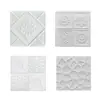 CTZS Papel de Parede de Espuma com Relevo de Diamante Ornamentado Estampa de Pergaminho Vintage Adesivo de Parede Estilo Europeu Elegante Autoadesivo Úmido Anti-Mancha Para Sala de Estar Decoração de Parede da TV 35cmx35cm