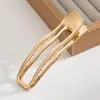 Heeming Diseño de Nicho Estilo Coreano Pinza de Tiburón Metálica Simple Versátil Irregular Pasador de Moño Pinza de Garra para Mujeres
