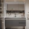 2024 Nuevo Gabinete de Baño con Lavabo Todo en Uno Skin Sense Gabinete de Baño Lavabo de Baño Combinación de Gabinete y Lavabo