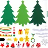 Árbol de Navidad de Fieltro para Armar Decoración de Fiesta de Navidad Recuerdos para el Hogar Colgante de Puerta Manualidad Navideña Decoración
