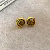 Pendientes de Corazón con Estampado de Leopardo, Aguja de Plata Chapada en Oro Real de 18 Quilates, Pendientes de Lujo Accesible de Gama Alta, Pendientes de Moda Retro Elegantes para Mujer