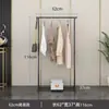 Arara de Roupas de Camada Dupla Transfronteiriça de Chão para Quarto Uso Doméstico Cabideiro Vertical Secador de Roupas Armazenamento Simples Arara de Roupas
