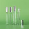 Frasco Transparente com Rolo de 10ml, Frasco de Vidro com Fundo Espesso de 5ml, Frasco Redondo para Perfume de 15ml, Frasco Quadrado com Rolo para Óleo Essencial, 50ml
