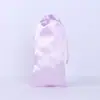 Bolsa de Satín Logo Personalizado Bolsa de Cordón de Seda Joyería Cosméticos Relojes Pelucas Regalos Bolsa de Almacenamiento Mayoreo