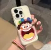 Boca Grande de Desenho Animado Adequado para Phone16Promax Apple 14Pro Não Baterá na Capa Capa de Celular 15 Novo Estilo 13 Completo