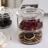 Frasco de Almacenamiento de Granos de Vidrio de Borosilicato Alto para el Hogar Apilable de Múltiples Capas Frasco de Almacenamiento Sellado de Alimentos Bowl Salah