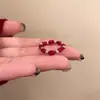 ¡Exclusivo para el Año del Caballo 2026! Anillo Abierto Totem Caballo Pequeño Chapado en Oro Color Vino Tinto con Goteo de Aceite, Anillo para Dedo Índice de Lujo Ligero con Atmósfera de Año Nuevo
