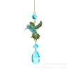 Nuevo Colgante de Colibrí de Cristal Atrapasoles Decoración Arcoíris para Balcón Jardín Hogar Colgante Suministro de Amazon