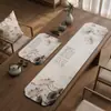 Nuevo Camino de Mesa Estilo Chino, Tapete para Té, Base de Té Inspirada en Zen, Toalla Absorbente de Secado Rápido para Taza de Té, Manteles Individuales, Tapete Protector para Encimera