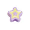 Acrílico DIY Joyería Hecha a Mano Accesorios Pequeños Flor Cuadrado Estrella de Cinco Puntas Cuentas Sueltas Collar de Cuentas Llavero Colgante