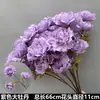 Flores Artificiais Roxas para Casamento, Material de Flor Única, Arranjo Floral para Guia de Caminho em Cena de Casamento, Decoração de Teto de Salão de Casamento Flores de Seda
