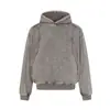 Roupas Masculinas Jiayiku 2026 Outono/Inverno Moletom com Forro de Lã de Estilo Funcional e Design Desconstruído, Moletom Pesado Lavado Estilo Americano