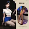 Lencería Nocturna para Mujer, Uniformes Sexys de Azafata y Policía, Atuendos Sexys de Puro Deseo, Juego de Rol Tallas Grandes