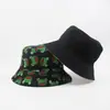 Sombrero de Pescador Reversible con Estampado de Animales de Dibujos Animados para Hombres y Mujeres, Sombrero de Sol con Protección Solar, Sombrero Tipo Cubo de Moda para Exteriores para Primavera y Verano