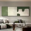 Pintura decorativa para dormitorio estilo wabi-sabi Pintura colgante de pared de fondo para sofá minimalista italiano Pintura colgante de banner horizontal para sala de estar con sensación de alta gama abstracta