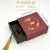 Caja de Joyería Estilo Antiguo Tradicional, Caja de Joyería Estilo Cajón con Borla Vintage, Pulsera, Jade, Jadeíta, Artefactos Culturales, Caja de Regalo para Joyería