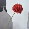 Flor de Crisântemo Bola de Ramo Único Flor de Crisântemo Bola de Ping Pong Dente-de-Leão Flor Artificial Decoração de Arranjo de Flores em Vaso para Sala de Estar Transfronteiriço