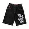 2026 Novos Shorts Jnco Y2K Hip-Hop 2026 Harajuku Gótico Bolso Solto Shorts Jeans para Homens