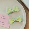 Lindos pasadores para el cabello de niños con moños de malla y perlas, pasadores para bebé que no dañan el cabello, accesorios para el cabello para niñas