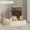 Comedero para Gatos Tazón para Gatos Comedero para Mascotas Tazón para Gatos Tazón para Perros Gato Perro Dispensador de Agua Dos en Uno Suministros para Mascotas