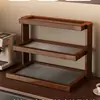 Porta-Copos de Mesa Acrílico de Segunda Mão Rack de Armazenamento Multicamadas Porta-Copos de Mesa de Jantar Exibição de Armazenamento de Canto de Cafeteria