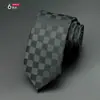 Corbata para Hombre Estilo Coreano Casual Poliéster Seda Estrecha Moda de Negocios Novio Boda Corbata Pequeña de 6 cm