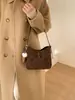 Nova Bolsa de Ombro Feminina com Estampa Floral e Bolinhas Outono/Inverno 2025, Moderna e Versátil, Casual, de Alta Qualidade, Bolsa de Luxo Leve para o Dia a Dia