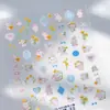 Tensor Retro Encaje Bunny Pegatinas para Uñas Ts-4044 Versátil Relieve Serie Animales de Dibujos Animados Pegatinas para Uñas