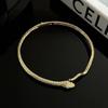 Metal Indústria Pesada colar em forma de cobra colar feminino nicho personalidade design de alta qualidade luz luxo moda temperamento colar acessórios