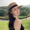 Nuevo Sombrero de Paja de Ala Plana Estilo Francés con Visera Solar para Mujer, Sombrero de Sol para Playa Adelgazante, Verano 2026
