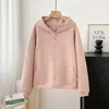 ¡Gran Pedido de Fábrica! Estilo Pareja Otoño/Invierno Suelta Doble Cara Polar Engrosada Cálida Impermeable con Capucha Sudadera Polar Chaqueta