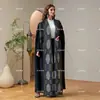 Roupas Femininas Transfronteiriças Europeias e Americanas Cardigan Plissado Xadrez Diamante Retrô Bloco de Cores Decote V Gola Lapela Amarração na Cintura Ajuste da Cintura Barra Larga Plissados Miyake