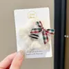 Lindo pasador lateral de peluche para niños, pinza para el cabello versátil y elegante para niñas, dulce y para uso diario accesorio para el cabello de estrella de cinco puntas BB
