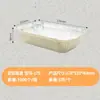 Caja de Almuerzo Cuadrada de Papel de Aluminio, Caja de Papel de Aluminio Aislante para Barbacoa, Caja Desechable para Llevar, Bandeja de Papel de Aluminio para Freidora de Aire